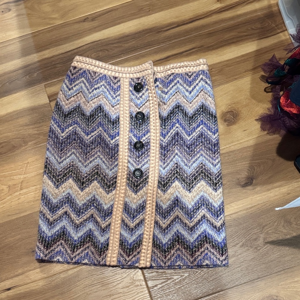 Missoni Skirt - blues and tans